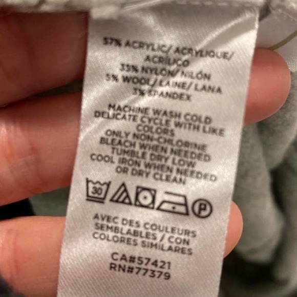 Ann Taylor Gray Mock neck peplum sweater - Picture 7 of 7